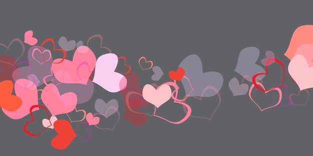 Vector valentines day sale background with heart vector illustration wallpaper heart confetti of valentines petals falling on transparent background