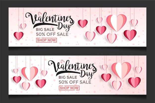 Valentines day sale background