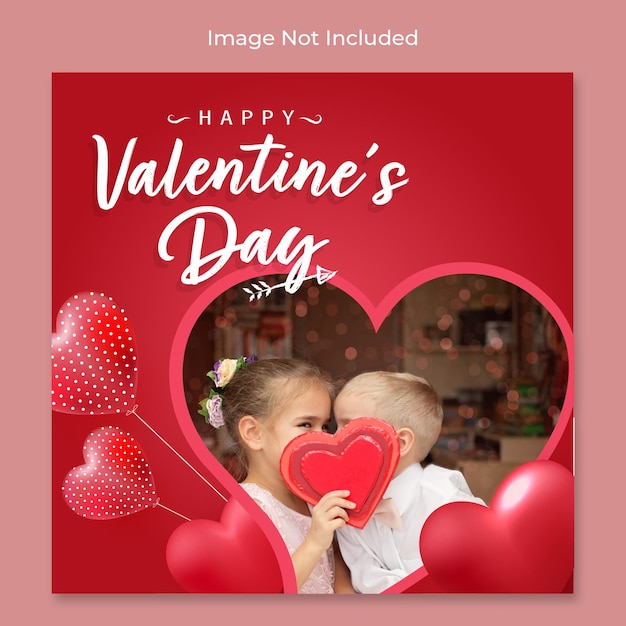 Valentines day sale instagram post collection premium Vector