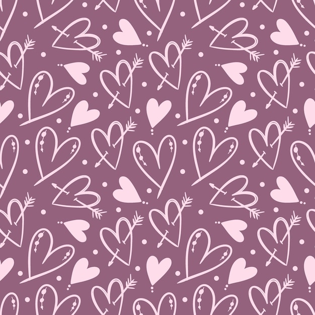 Valentines Day seamless pattern