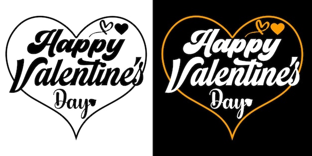 Valentines day stickers lettering template