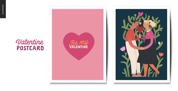 Valentines postcards