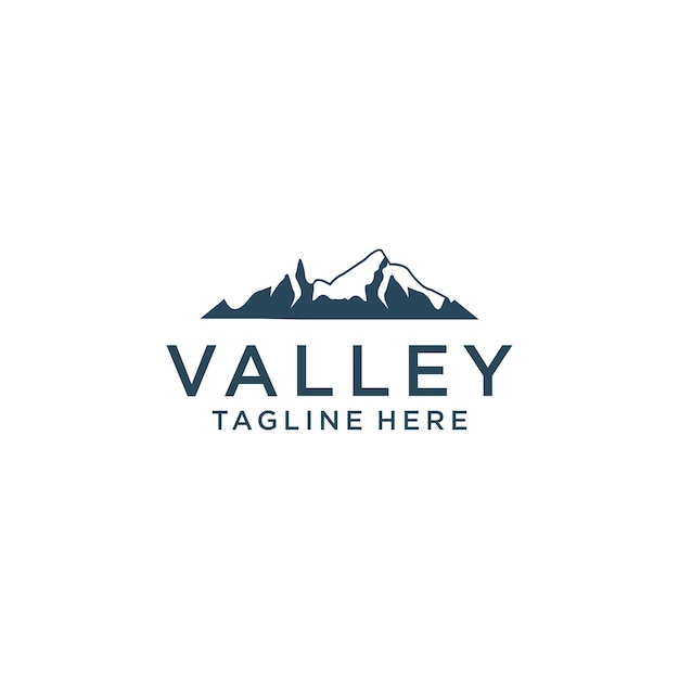 Valley logo icon design vector