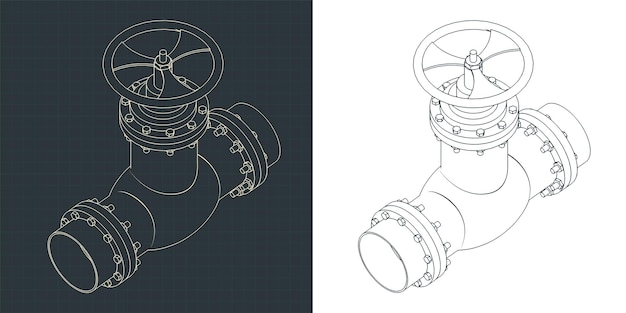 Valve isometric blueprints