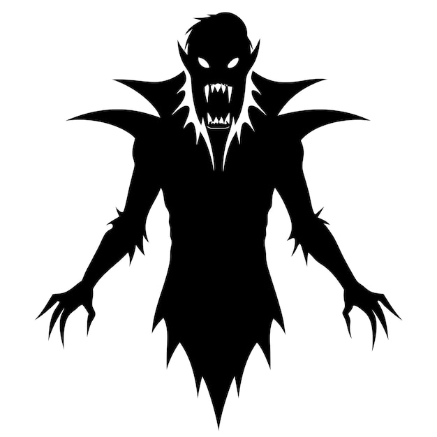 Vector vampire silhouette