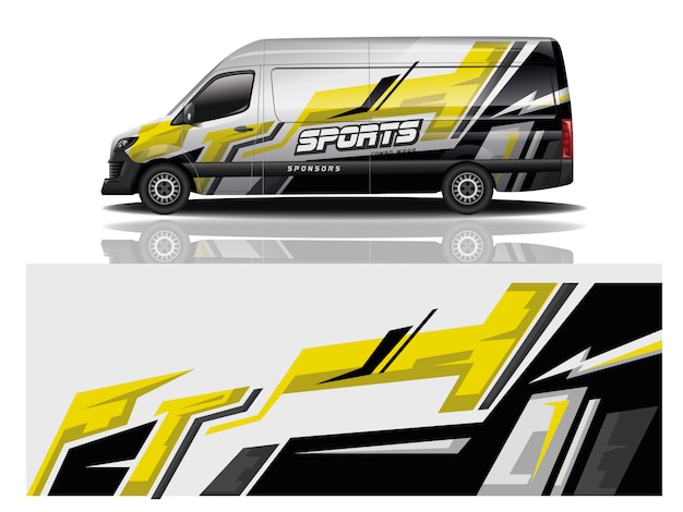 van car wrap design for company