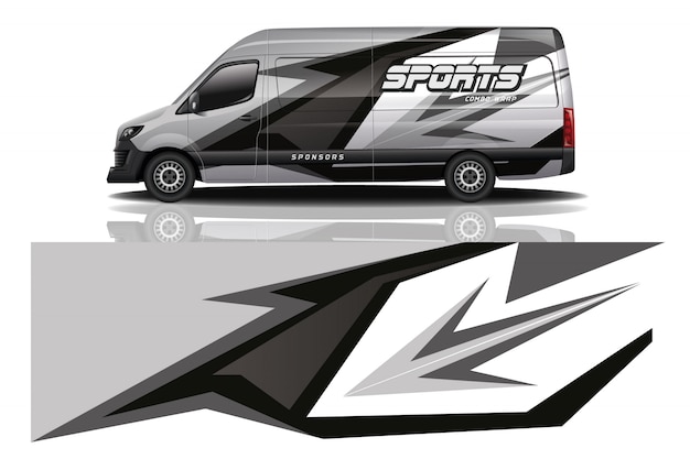 van car wrap design for company