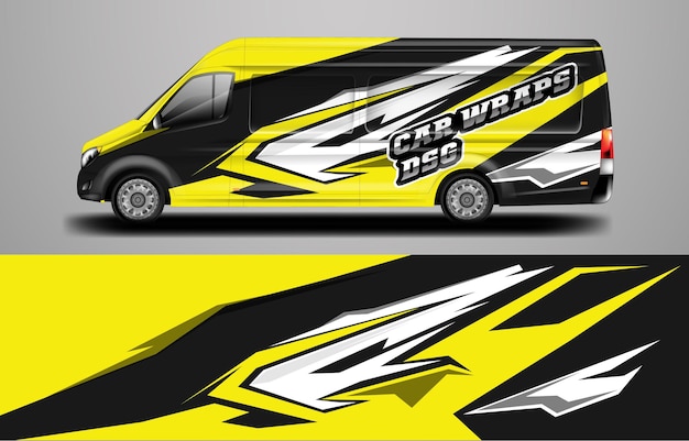 Van Wrap Design Vector Ready Print