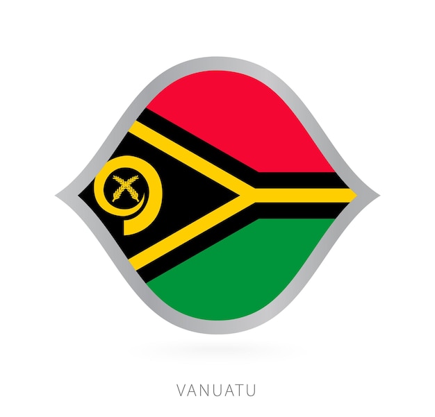 Vanuatu national team flag in style for international basketball competitions