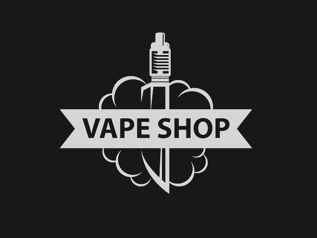 Vector vape knife shop logo