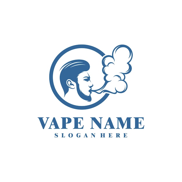 Vape logo design concept vector Vaping illustration design