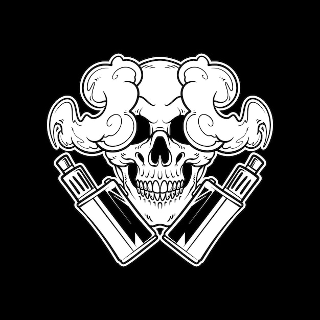 vape skull logo