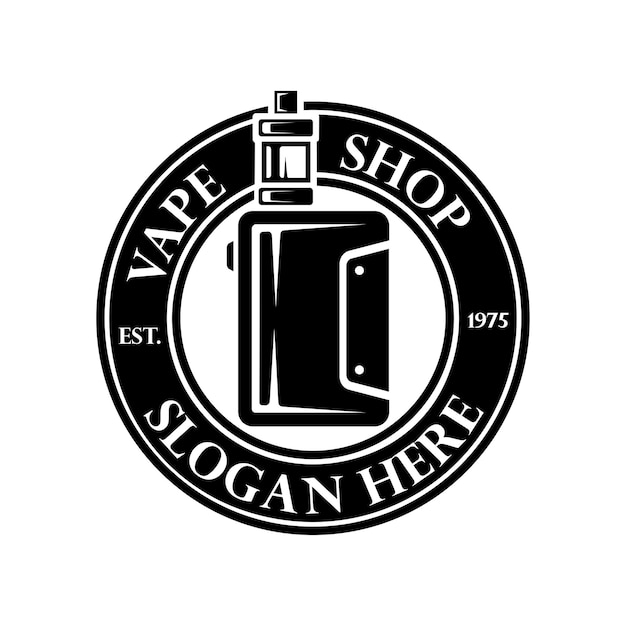 Vape vintage retro logo