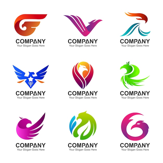  variation of eagle logo collection