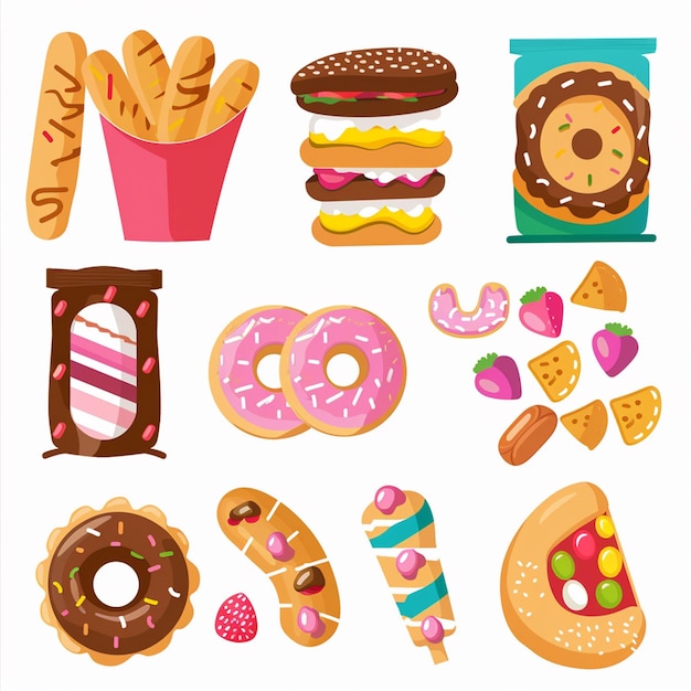 a variety of different types of donuts and pastries