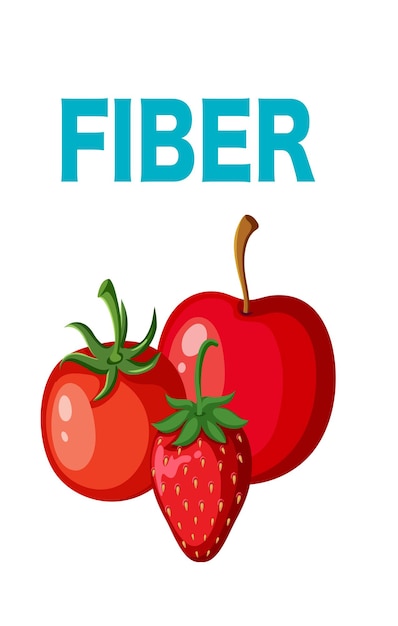 Variety of fiber foods