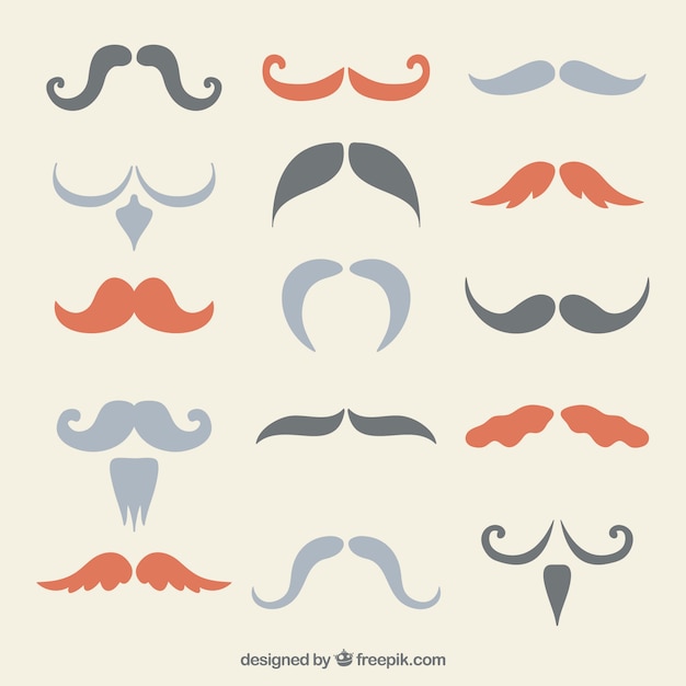 Variety of mustaches