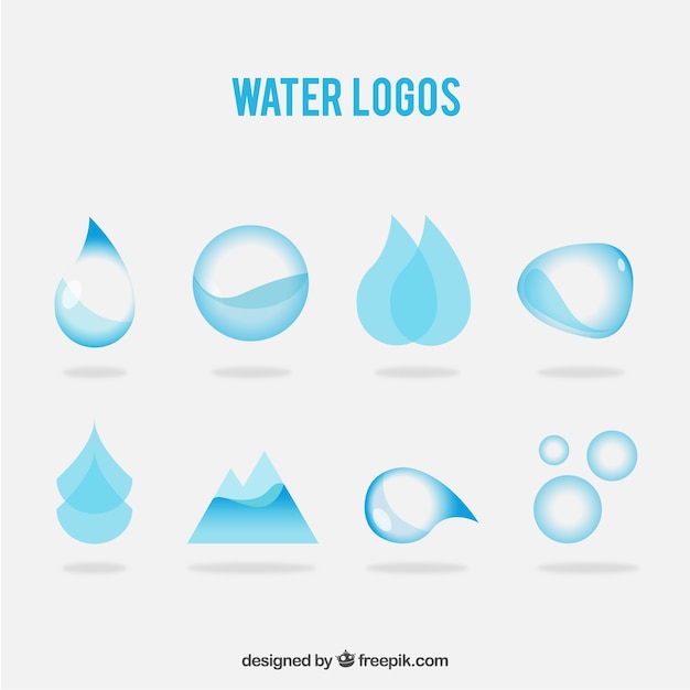 Variety of water logos