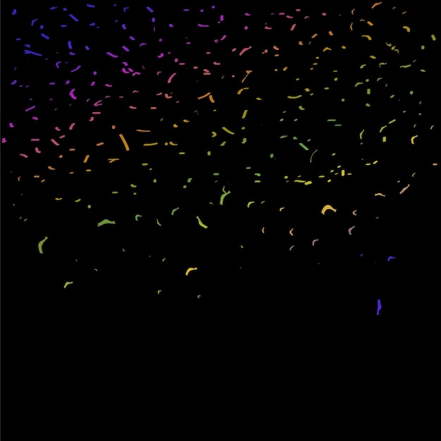 Various Color Confetti for New Year Event or celebration something element design