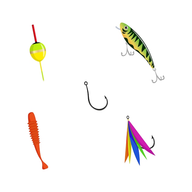 various kinds of fishing bait