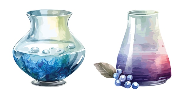 Vase clipart isolated vector illustration