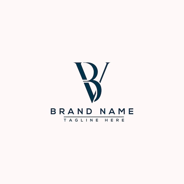 VB Logo Design Template Vector Graphic Branding Element