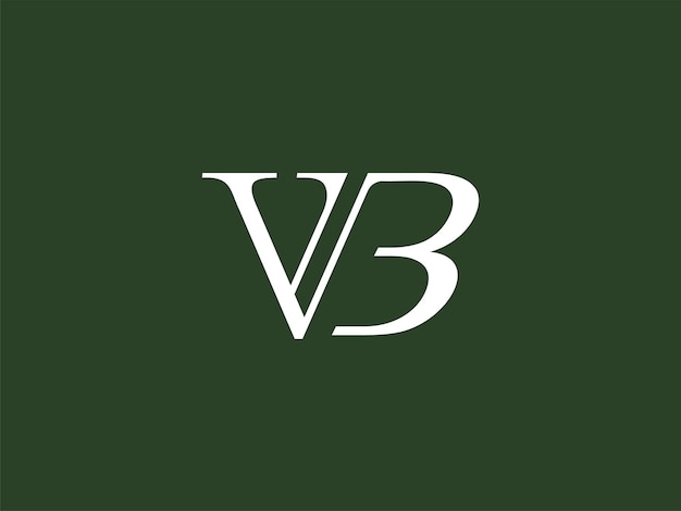 VB logo with classic modern style for personal brand, wedding monogram, etc.