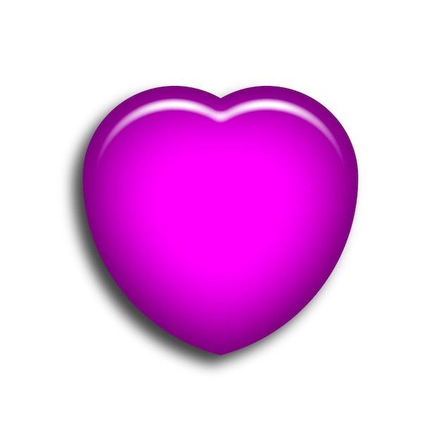 Vector vector 3d purple heart