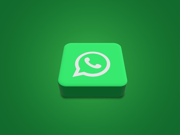 Vector vector 3d social media whatsapp icon