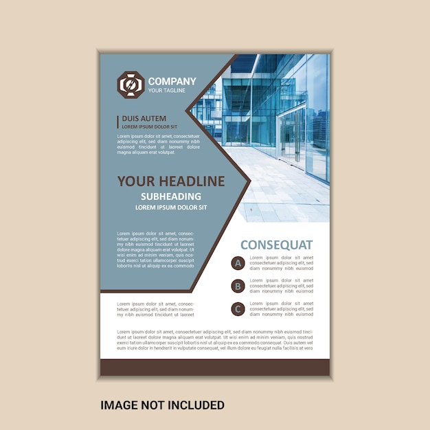 Vector vector a4 size corporate business flyer design template with bleed