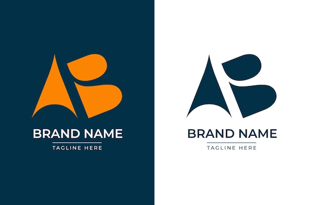 Vector vector ab letter logo design