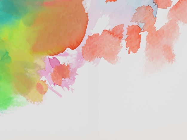 vector abstract background with a colourful watercolour splatter design