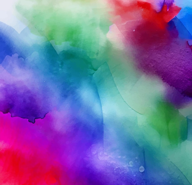 vector abstract background with a colourful watercolour splatter design