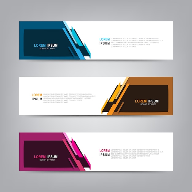 Vector abstract banner design