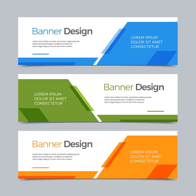 Vector Abstract banner modern web template