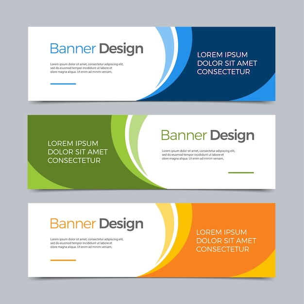 Vector Abstract banner modern web template