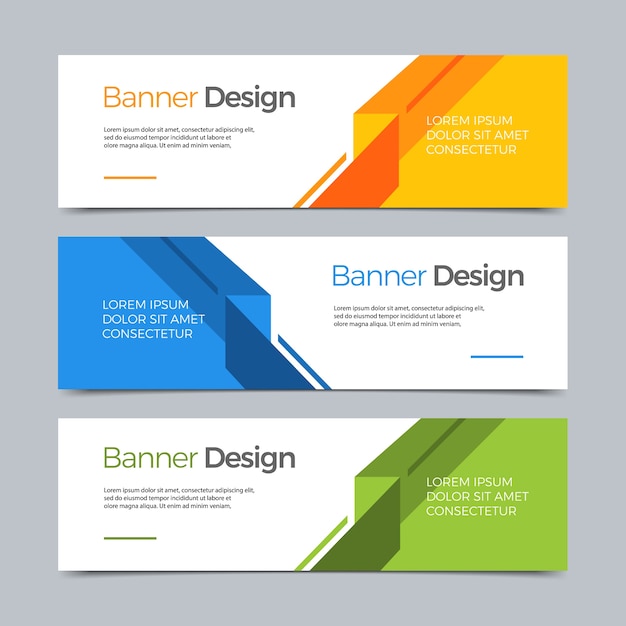 Vector Abstract banner modern web template