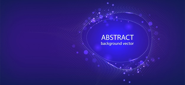 Vector abstract blue motion light effect background.For business, science, technology design.