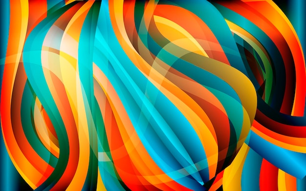 Vector abstract bright waved background texture design