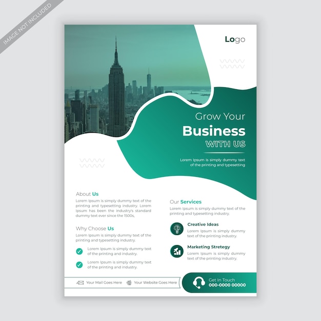 Vector vector abstract business flyer template design