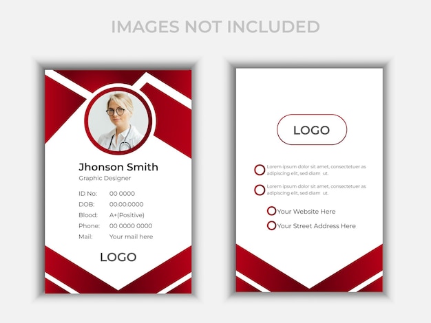 Vector vector abstract business id card template