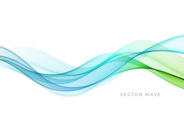 Vector abstract colorful flowing wave lines isolated on white background design element for wedding ...