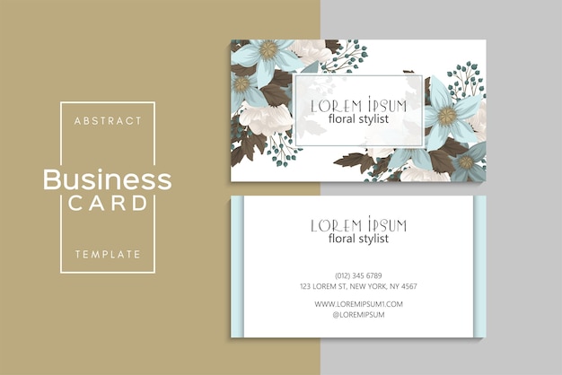 Vector abstract creative business cards (back and front set template)