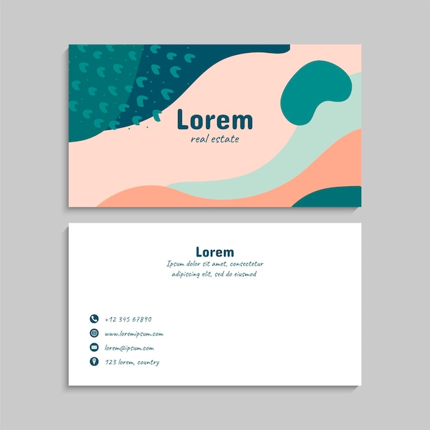 Vector abstract creative business cards set template Vector illustration