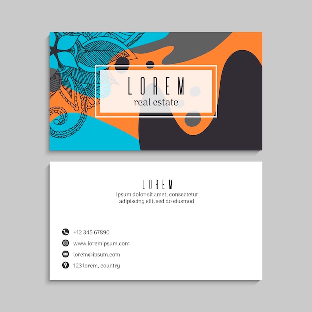 Vector vector abstract creative business cards set template vector illustration