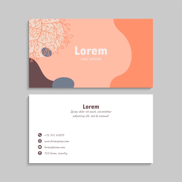 Vector abstract creative business cards set template Vector illustration