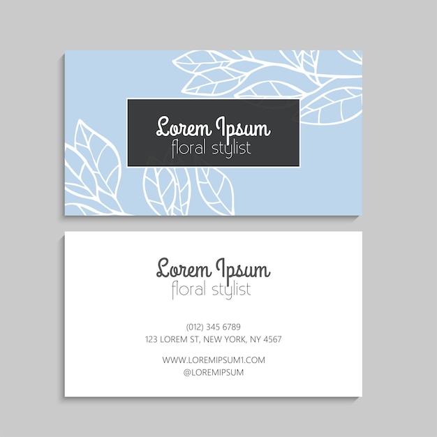 Vector abstract creative business cards set template Vector illustration