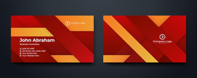 Vector abstract creative business cards