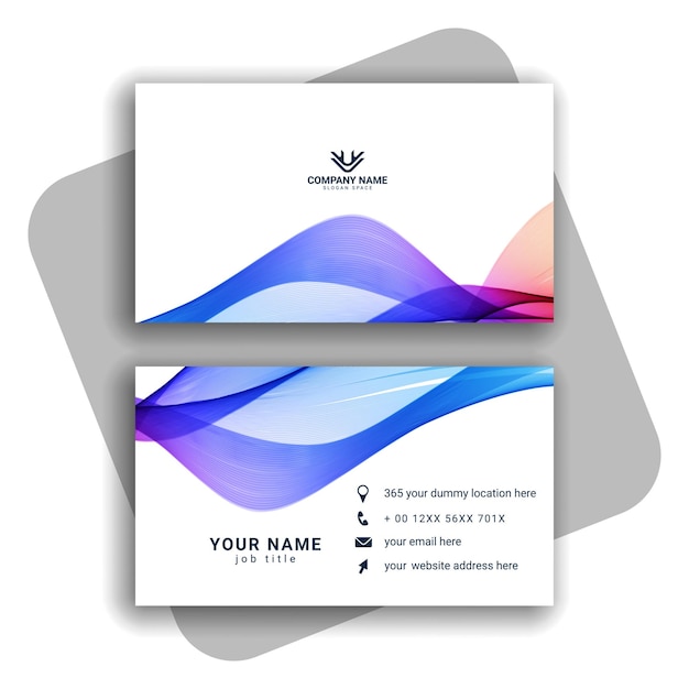 Vector abstract creative business cards