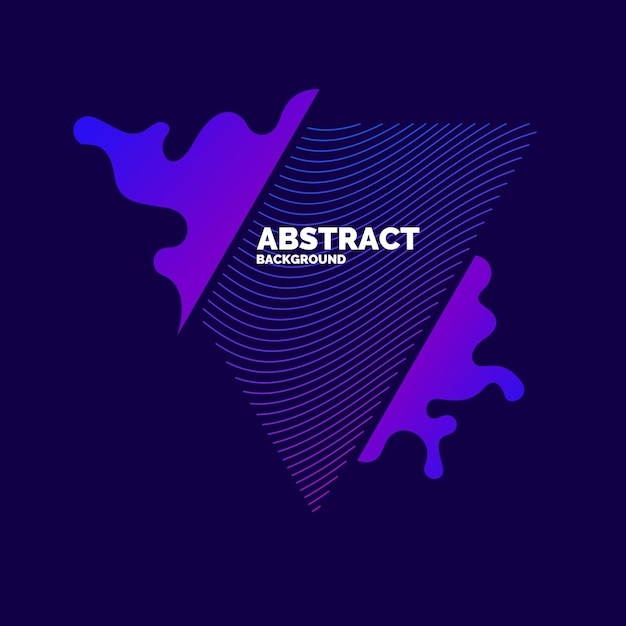 Vector abstract elements with dynamic waves. Illustration suitable for design